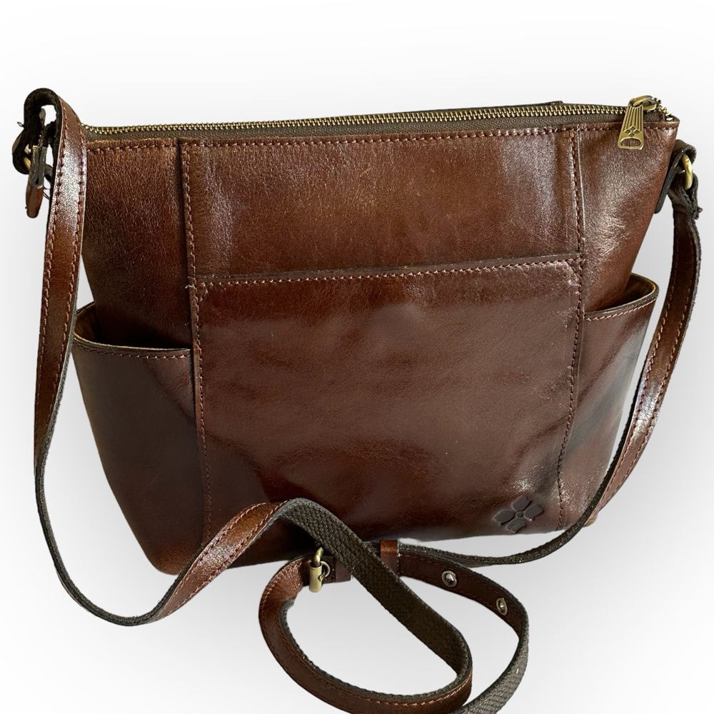 Patricia Nash AVELEY TOTE British Tan Tooled Leather Purse Bag - Picture 5 of 12